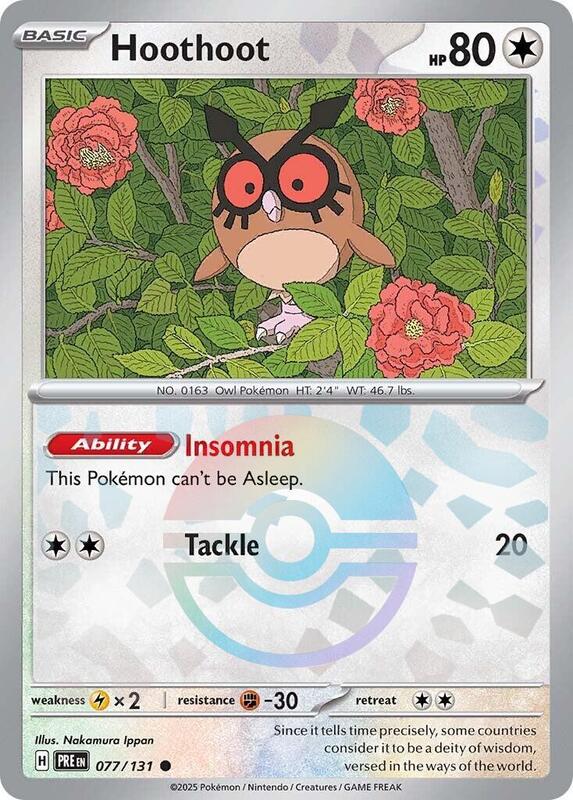 Hoothoot (Poke Ball Pattern)