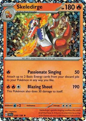 Skeledirge - 038/198 (Sparkle Holo)