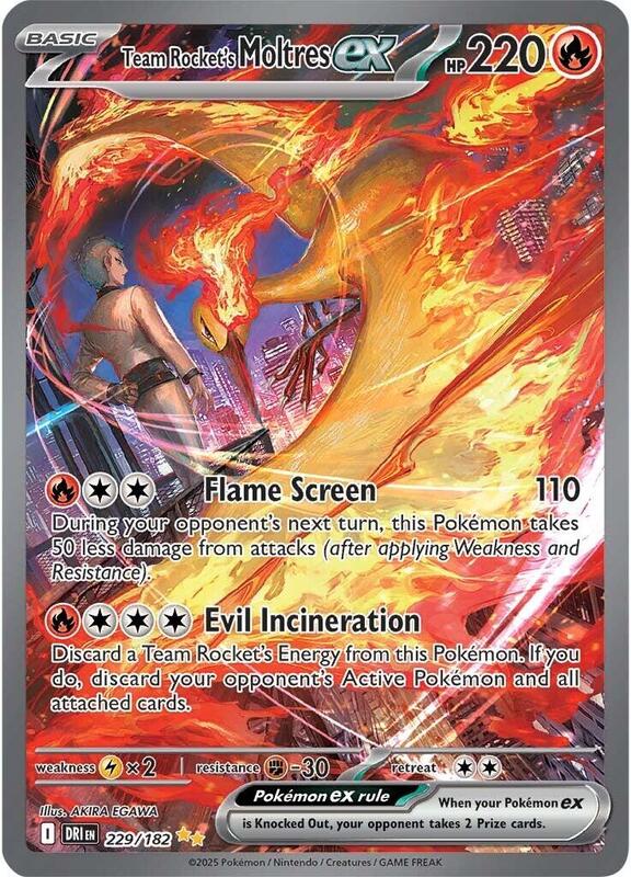 Team Rocket's Moltres ex - 229/182