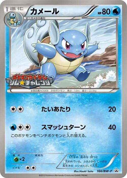 Wartortle - 166/BW-P