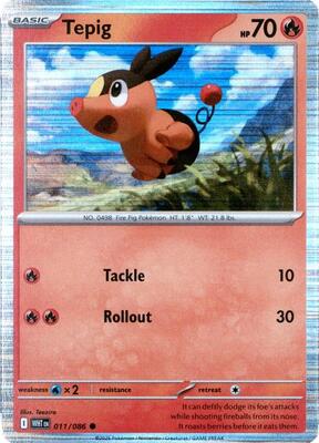 Tepig - 011/086 (Unova Poster Collection)