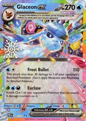 Glaceon ex - 026/131 (Holiday Calendar)