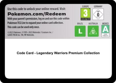 Code Card - Legendary Warriors Premium Collection