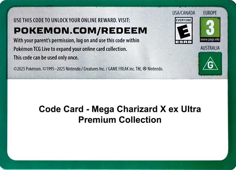 Code Card - Mega Charizard X ex Ultra Premium Collection