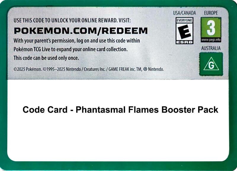 Code Card - Phantasmal Flames Booster Pack