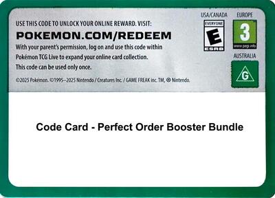 Code Card - Perfect Order Booster Bundle