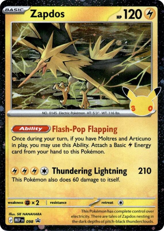 Zapdos - 098 (30th Celebration)