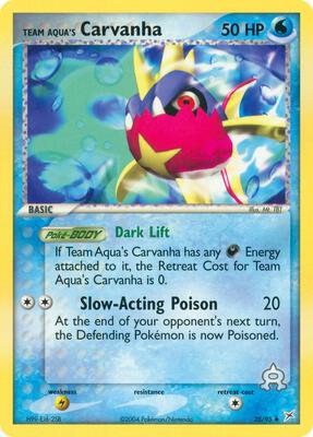 Team Aqua's Carvanha - 25/95