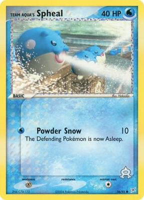 Team Aqua's Spheal - 56/95