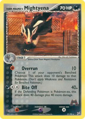 Team Magma's Mightyena - 21/95
